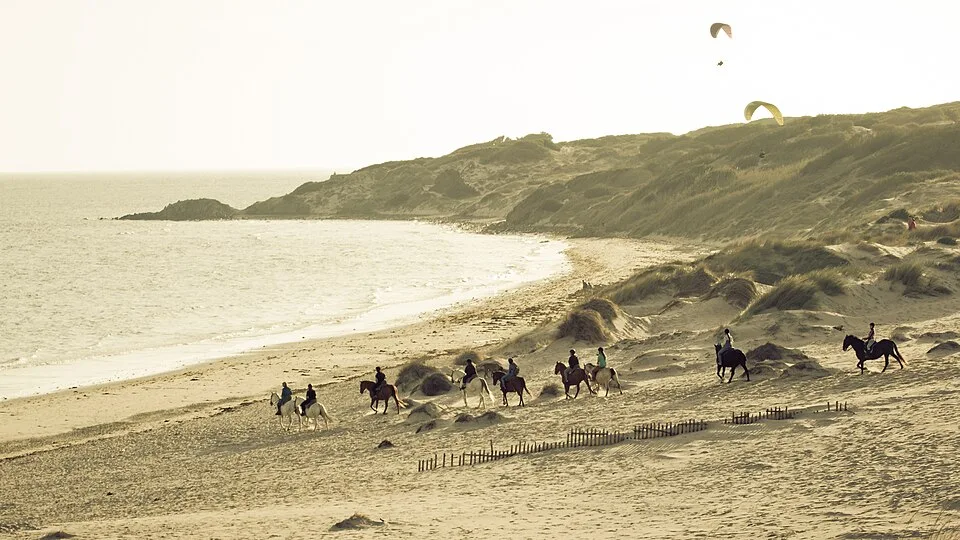 Paseo a caballo por la playa en Tarifa
