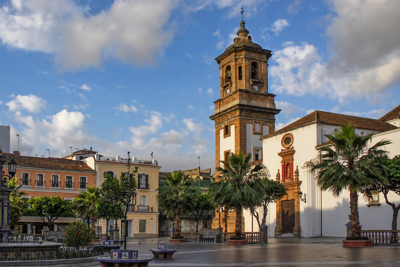 Plaza Alta de Algeciras — Recreación IA